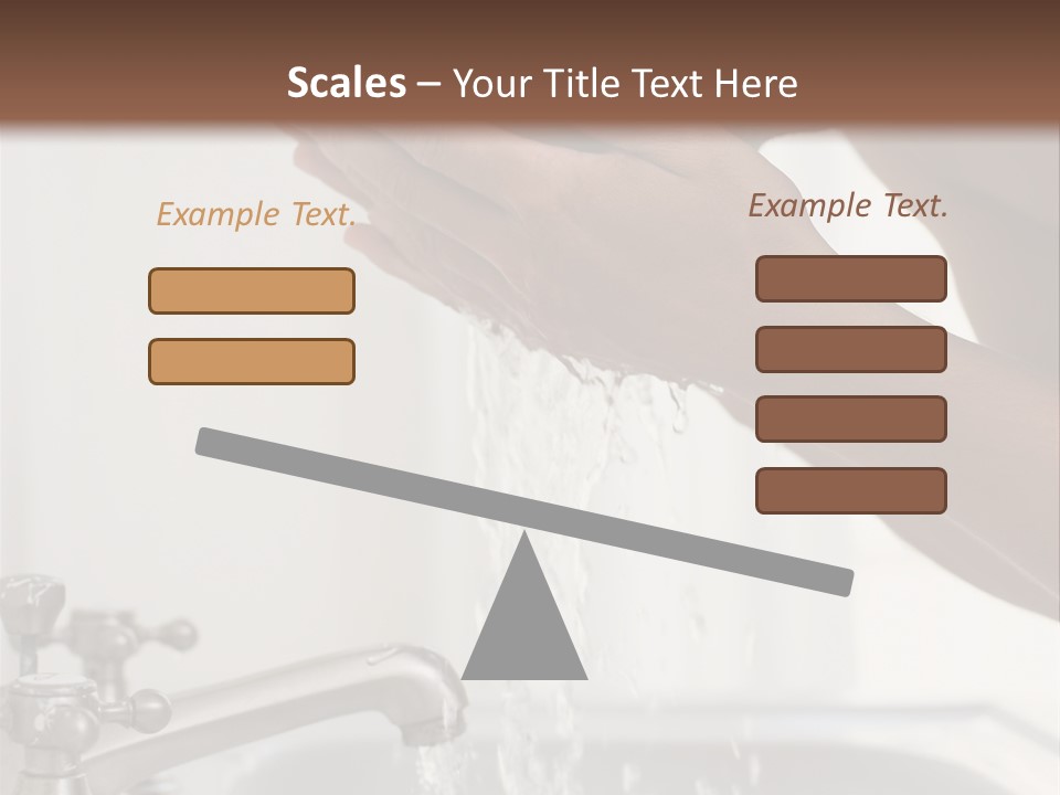 A Man Washing His Face In A Sink PowerPoint Template