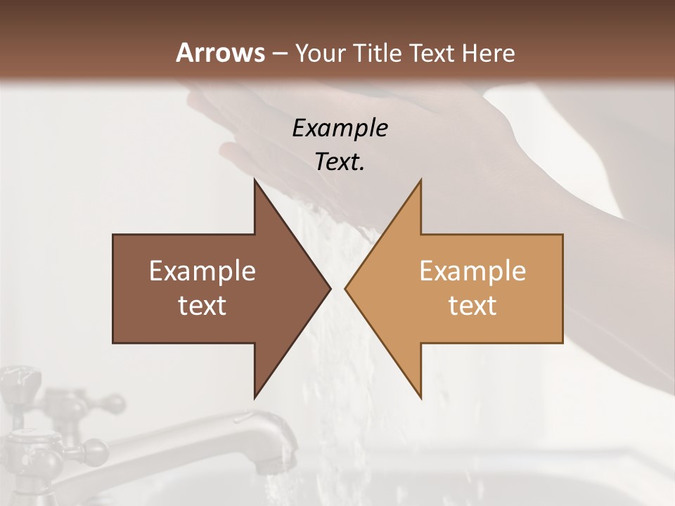 A Man Washing His Face In A Sink PowerPoint Template