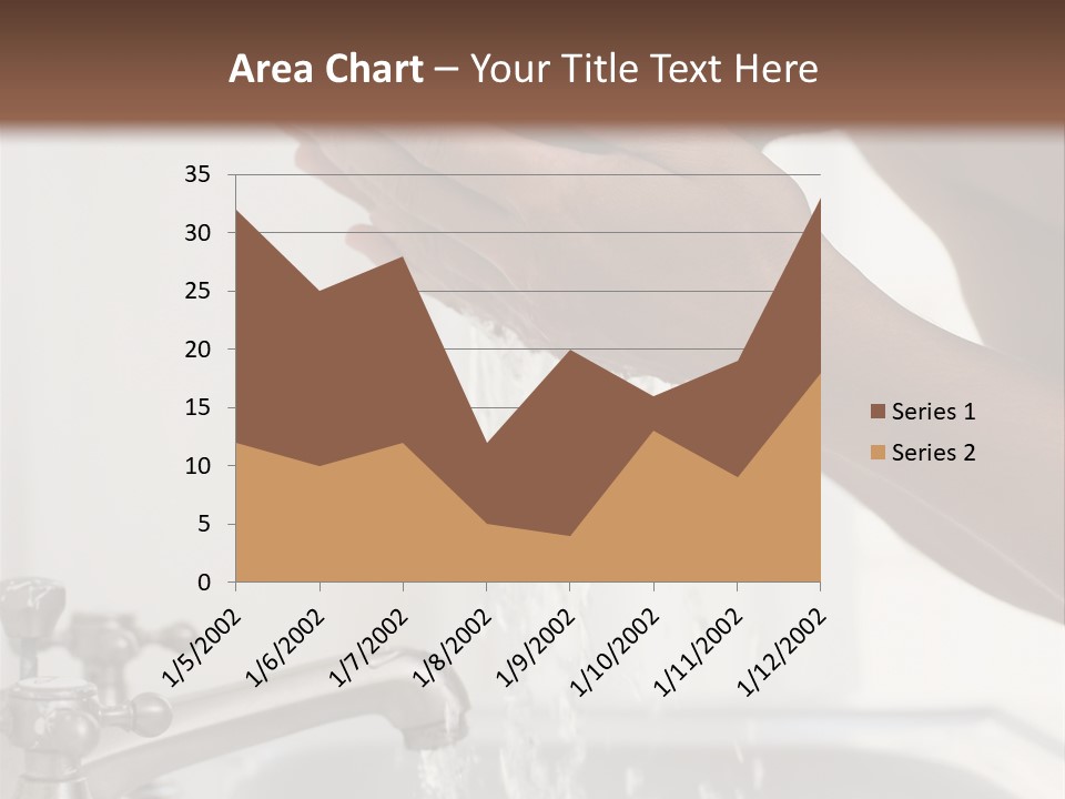 A Man Washing His Face In A Sink PowerPoint Template