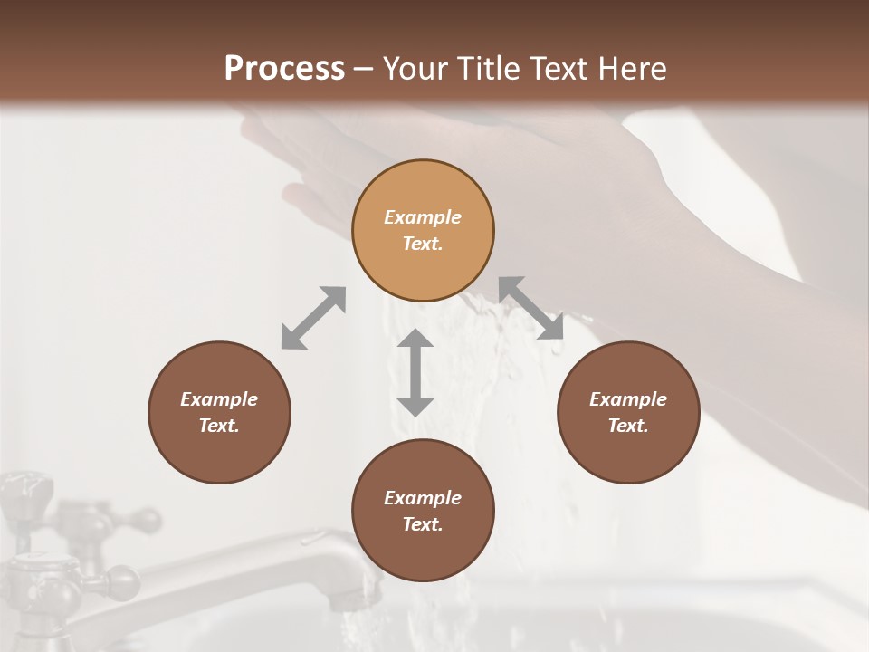 A Man Washing His Face In A Sink PowerPoint Template
