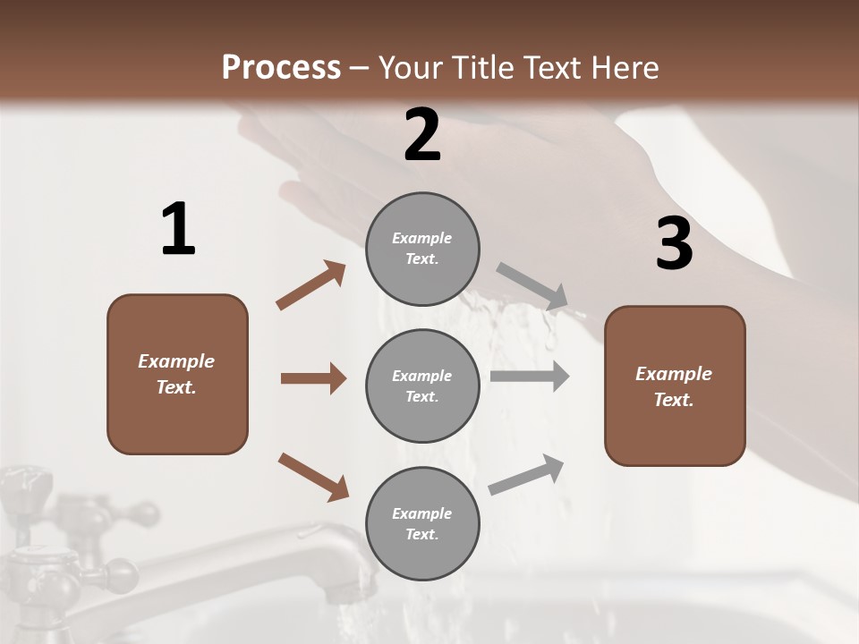 A Man Washing His Face In A Sink PowerPoint Template
