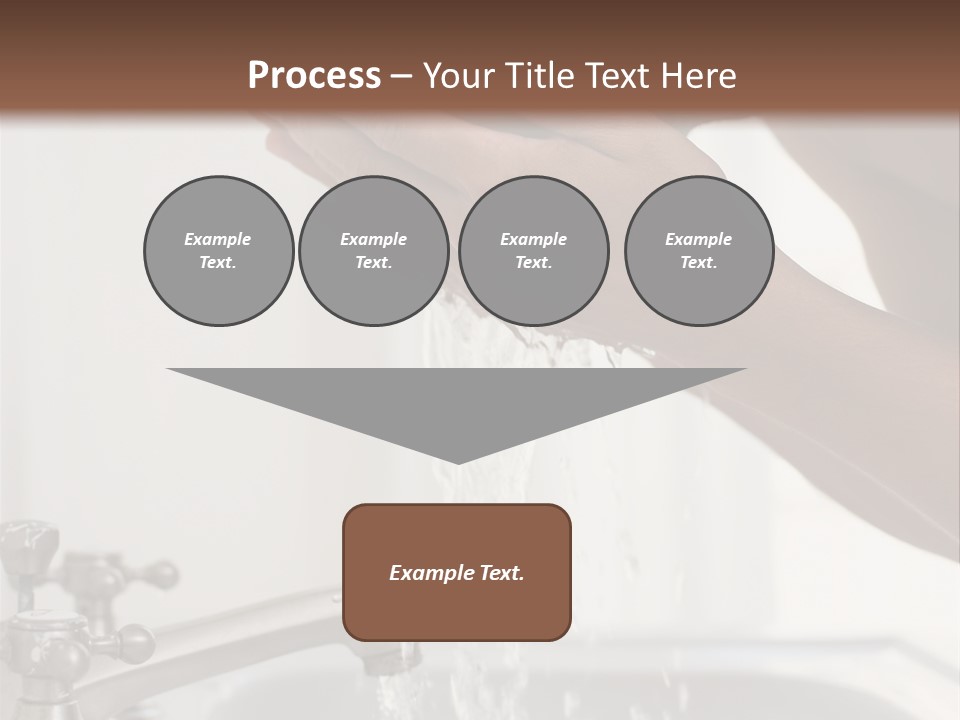 A Man Washing His Face In A Sink PowerPoint Template