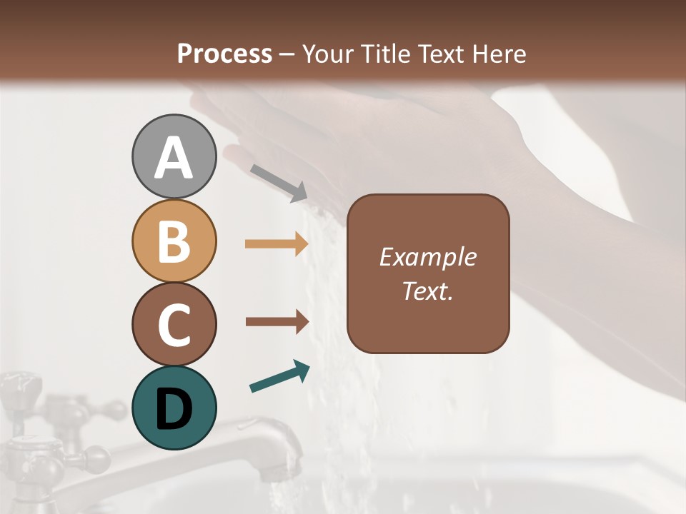 A Man Washing His Face In A Sink PowerPoint Template