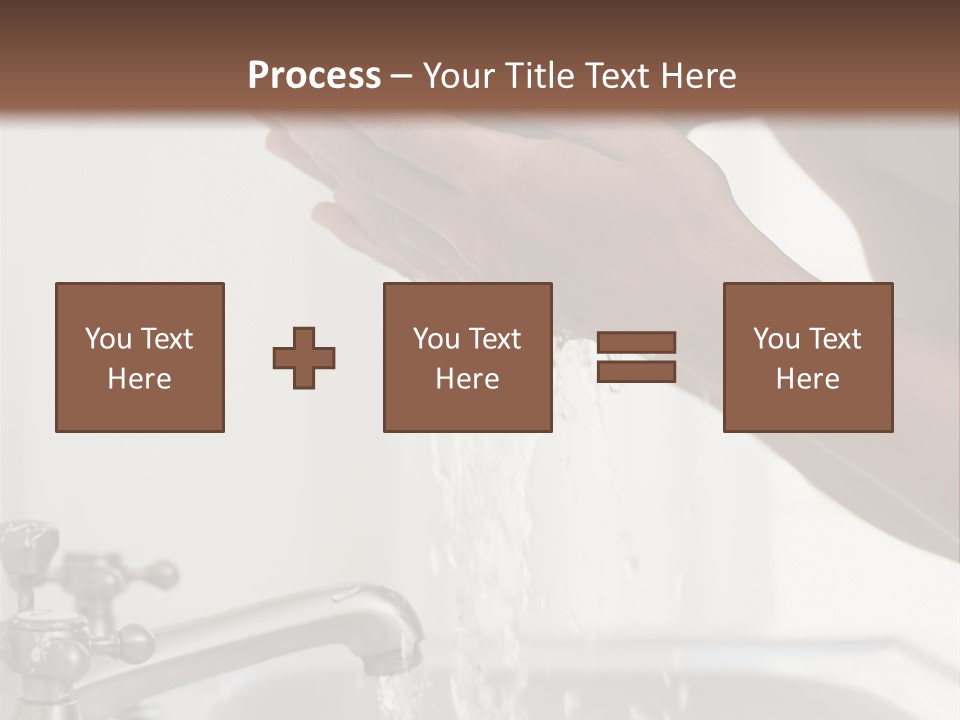 A Man Washing His Face In A Sink PowerPoint Template