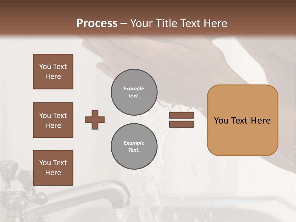 A Man Washing His Face In A Sink PowerPoint Template
