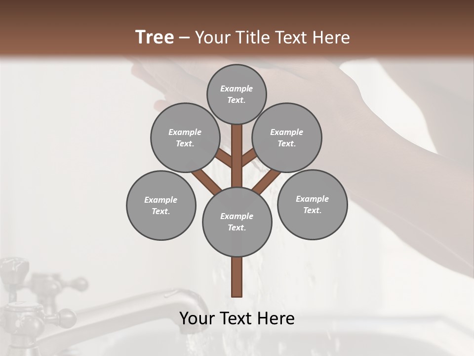 A Man Washing His Face In A Sink PowerPoint Template