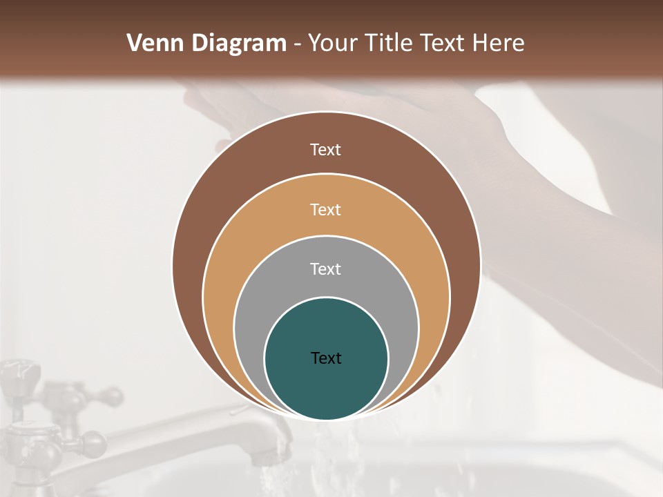 A Man Washing His Face In A Sink PowerPoint Template