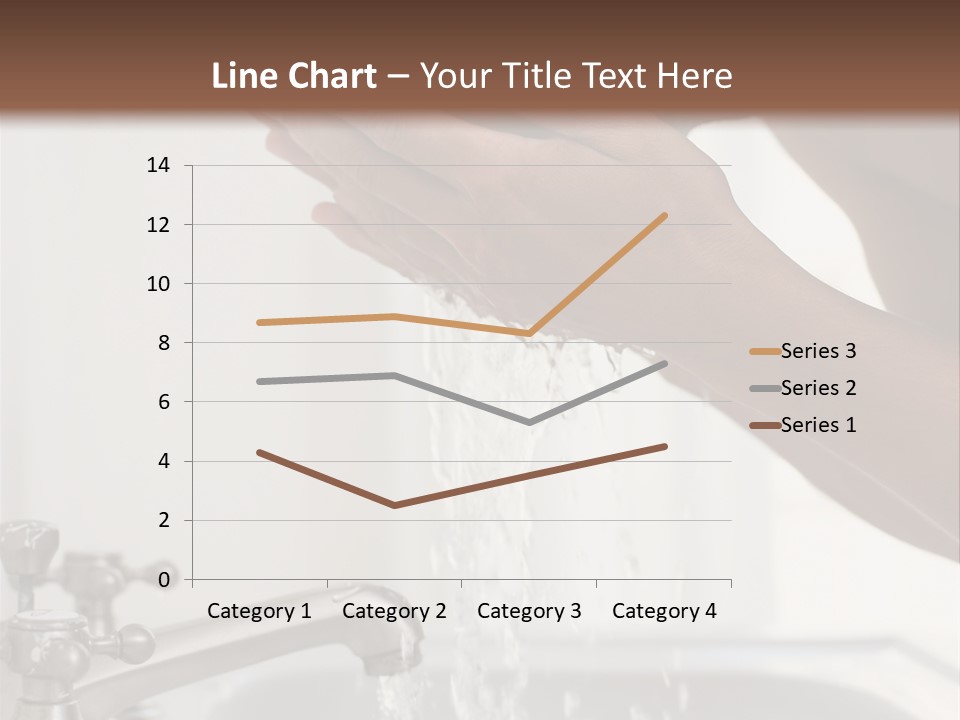 A Man Washing His Face In A Sink PowerPoint Template