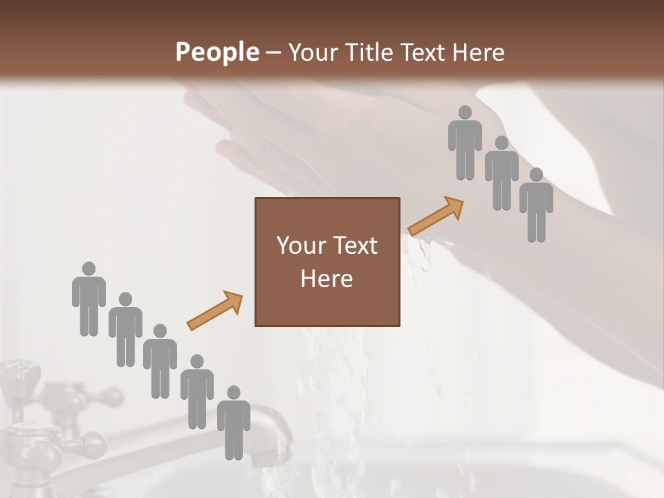 A Man Washing His Face In A Sink PowerPoint Template