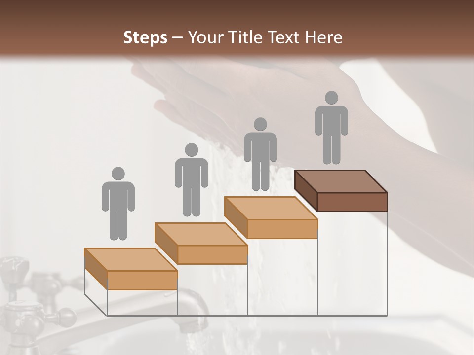 A Man Washing His Face In A Sink PowerPoint Template