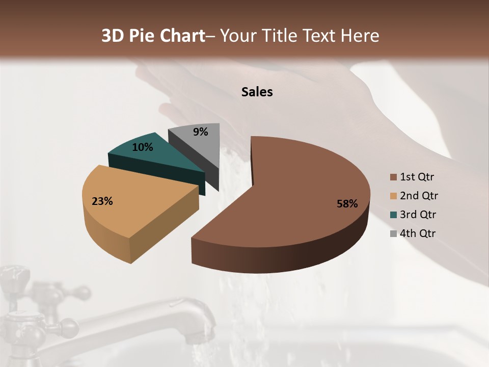 A Man Washing His Face In A Sink PowerPoint Template