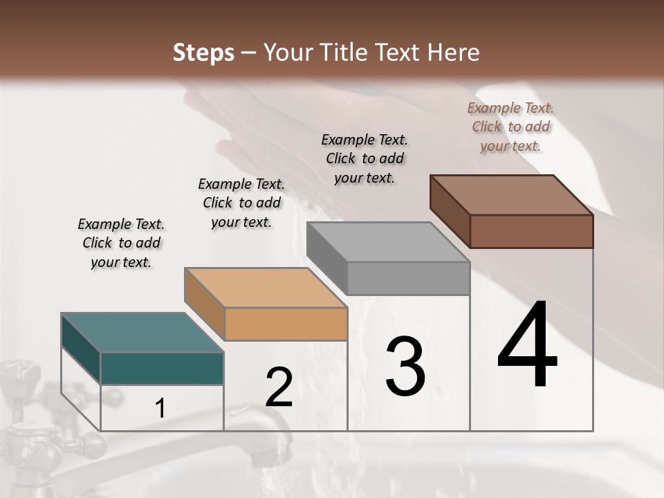 A Man Washing His Face In A Sink PowerPoint Template