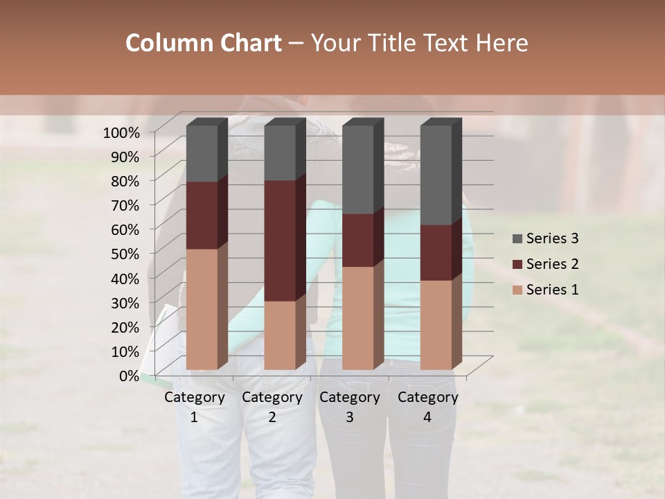 A Man And Woman Walking Down A Road With A Brick Building In The Background PowerPoint Template