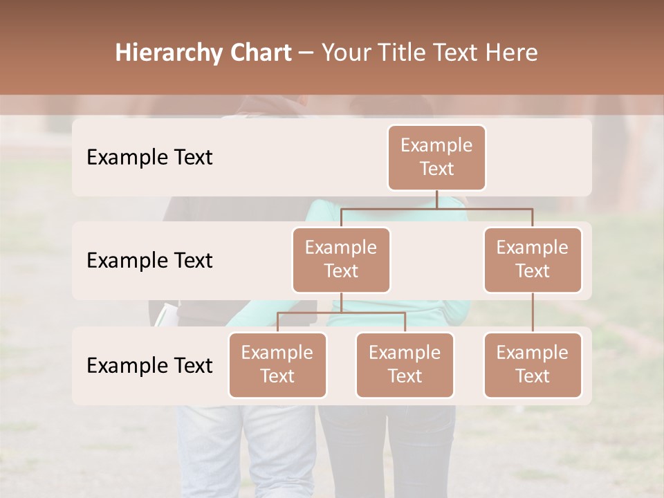 A Man And Woman Walking Down A Road With A Brick Building In The Background PowerPoint Template
