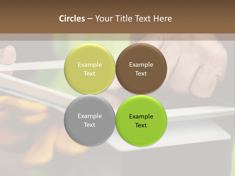 A Person Using A Tablet On A Table PowerPoint Template