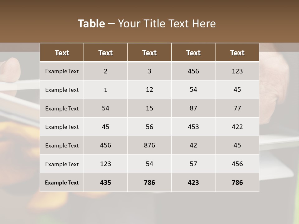 A Person Using A Tablet On A Table PowerPoint Template