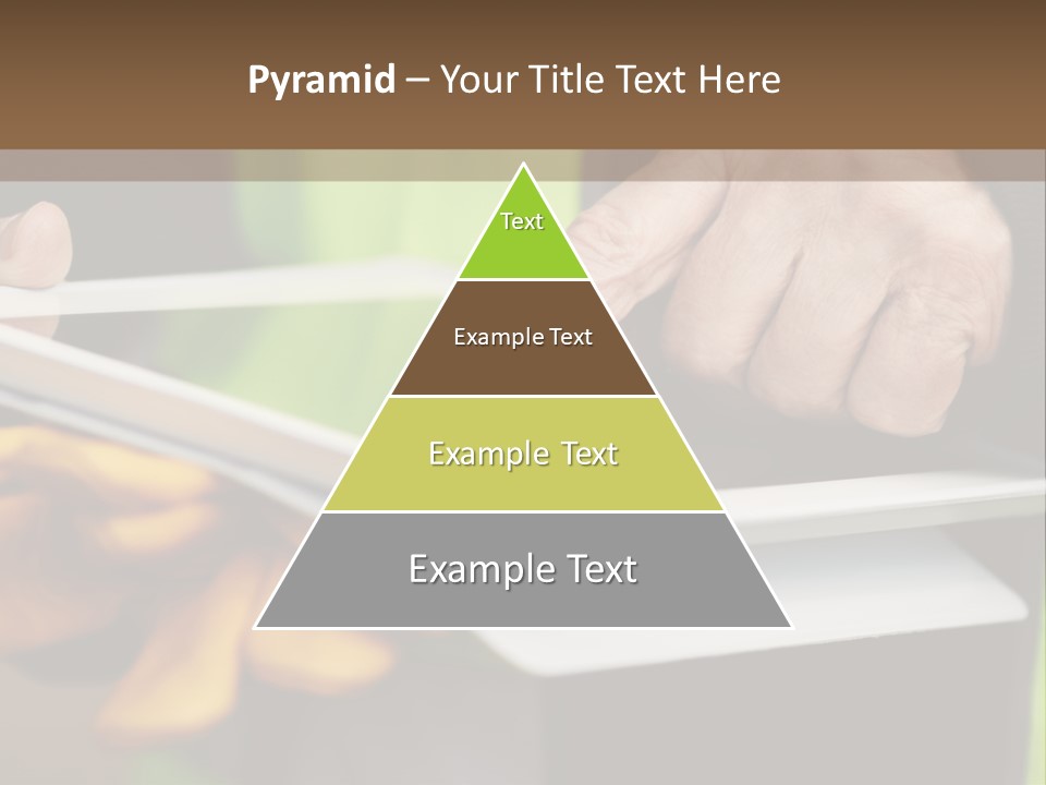 A Person Using A Tablet On A Table PowerPoint Template