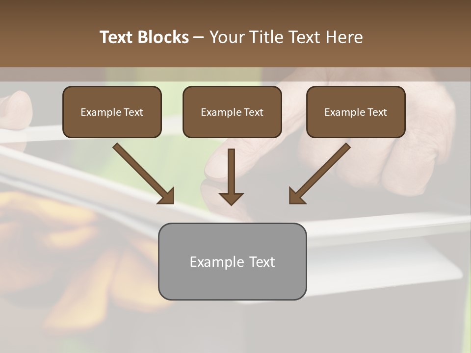 A Person Using A Tablet On A Table PowerPoint Template