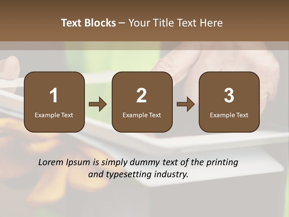 A Person Using A Tablet On A Table PowerPoint Template