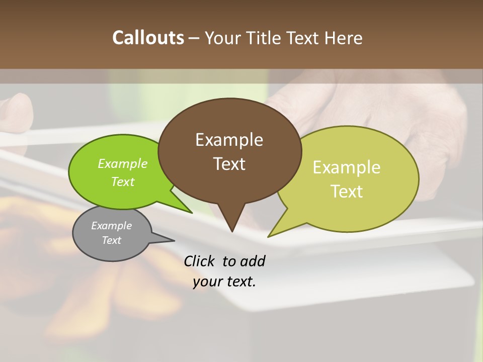 A Person Using A Tablet On A Table PowerPoint Template