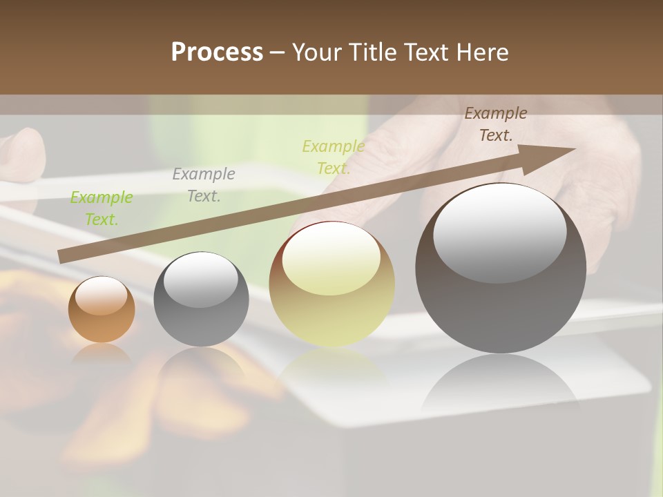 A Person Using A Tablet On A Table PowerPoint Template