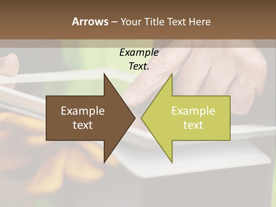 A Person Using A Tablet On A Table PowerPoint Template