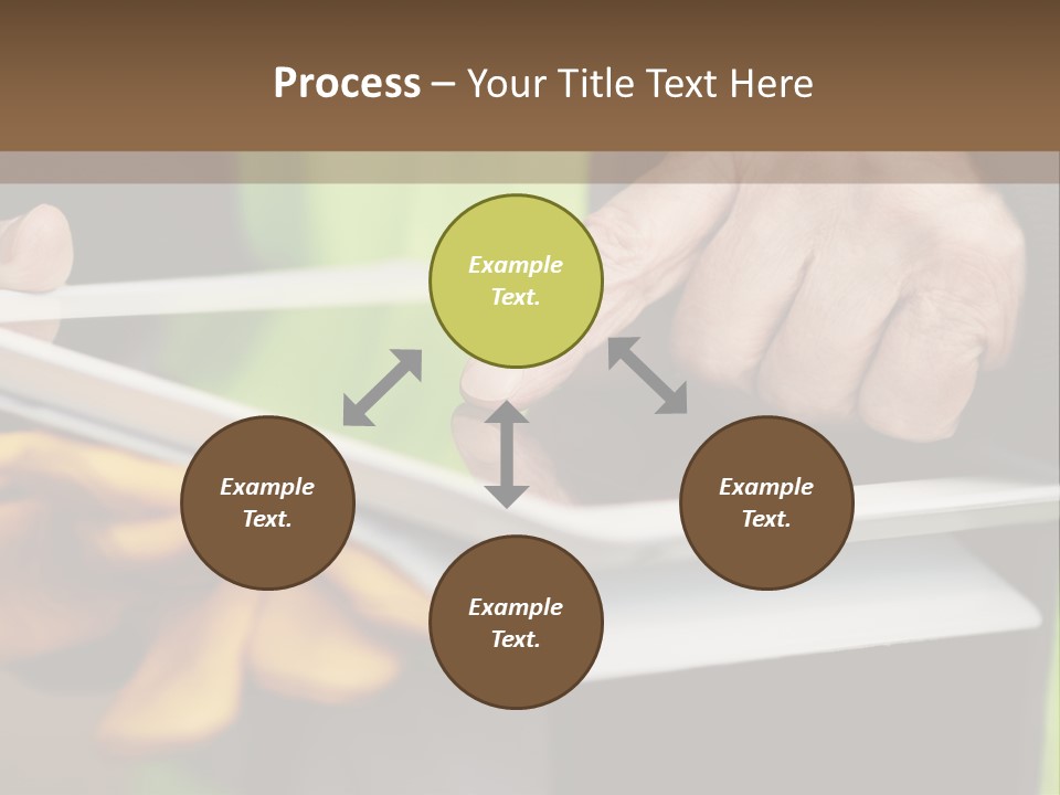 A Person Using A Tablet On A Table PowerPoint Template