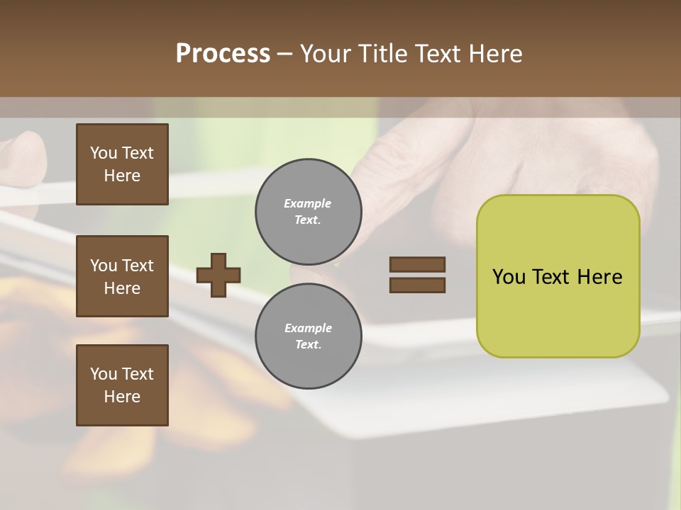 A Person Using A Tablet On A Table PowerPoint Template
