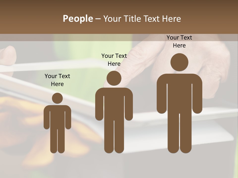 A Person Using A Tablet On A Table PowerPoint Template
