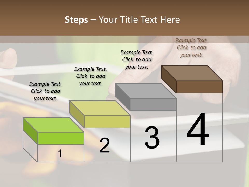 A Person Using A Tablet On A Table PowerPoint Template