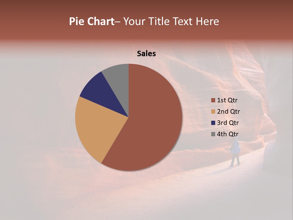 A Person Standing In The Middle Of A Canyon PowerPoint Template