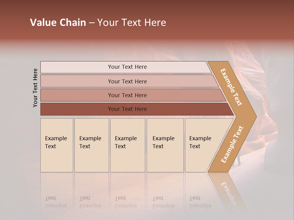 A Person Standing In The Middle Of A Canyon PowerPoint Template