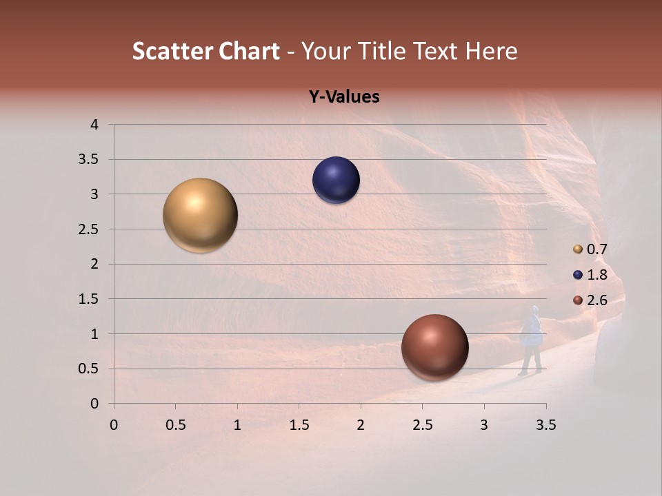 A Person Standing In The Middle Of A Canyon PowerPoint Template