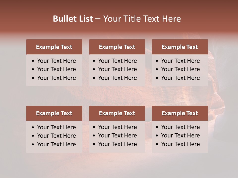A Person Standing In The Middle Of A Canyon PowerPoint Template