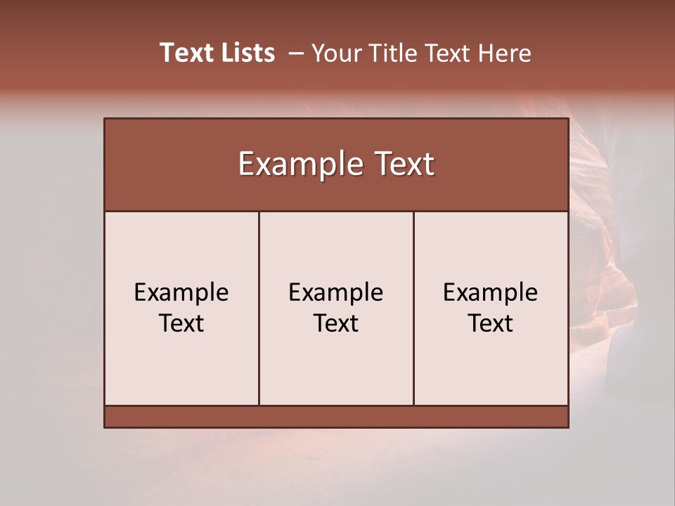 A Person Standing In The Middle Of A Canyon PowerPoint Template