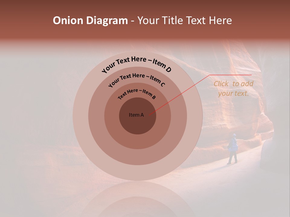 A Person Standing In The Middle Of A Canyon PowerPoint Template