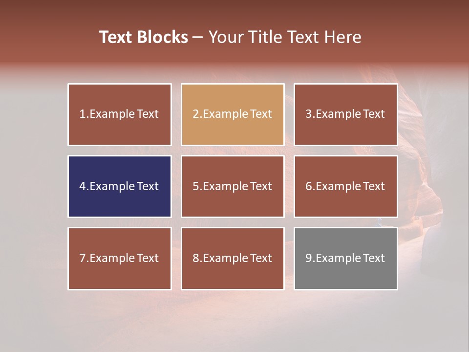 A Person Standing In The Middle Of A Canyon PowerPoint Template