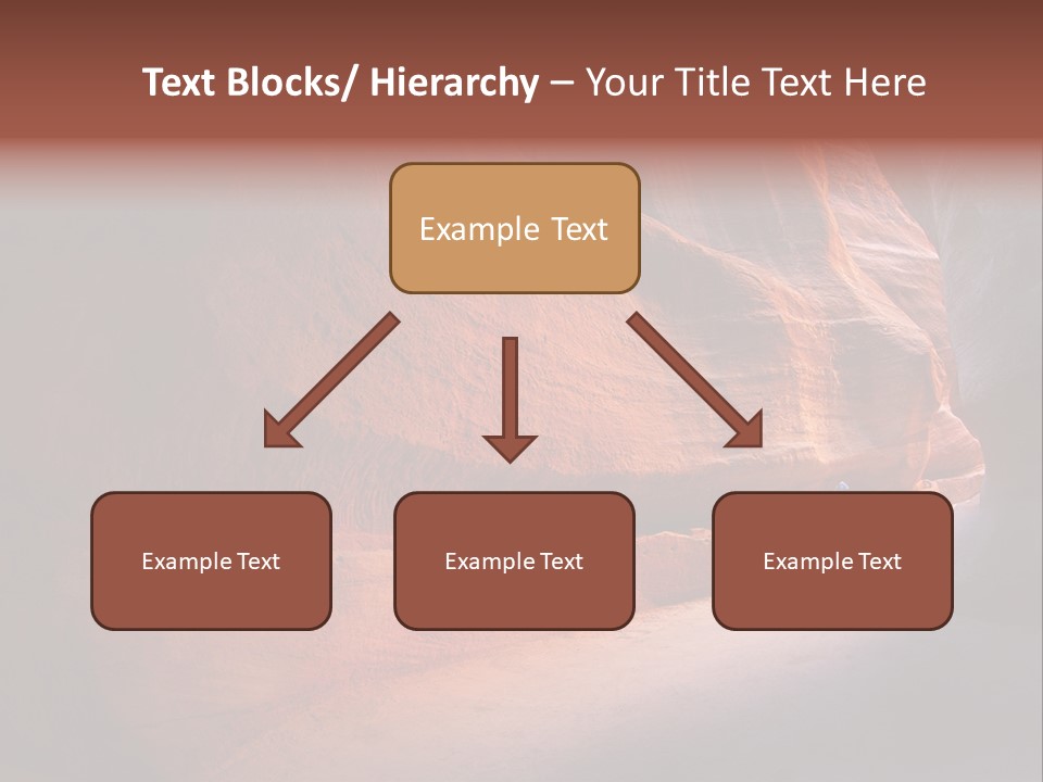 A Person Standing In The Middle Of A Canyon PowerPoint Template