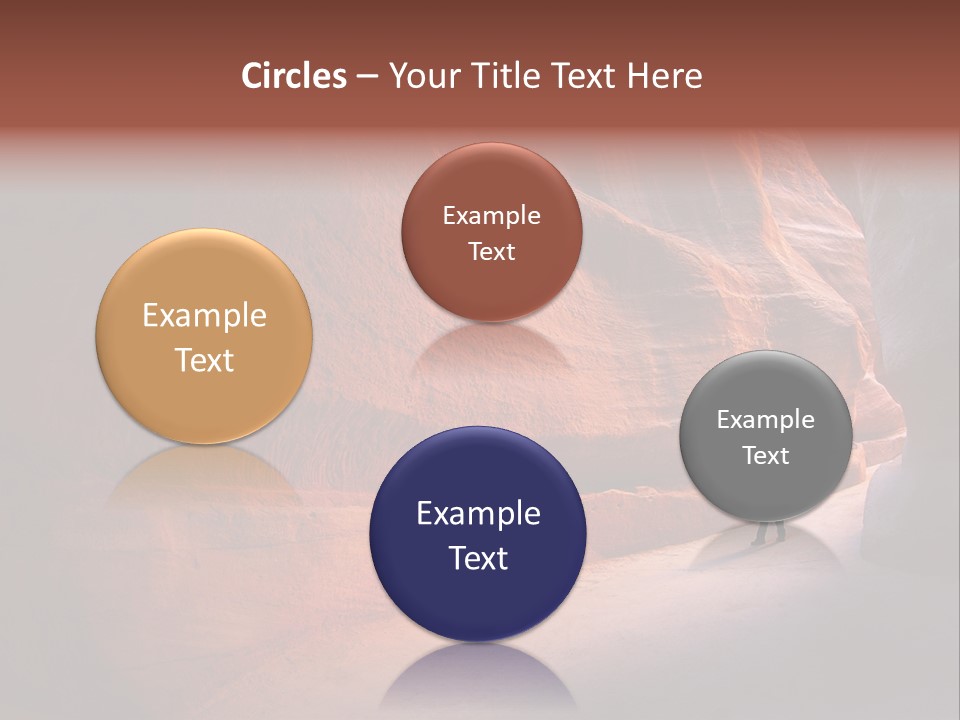 A Person Standing In The Middle Of A Canyon PowerPoint Template