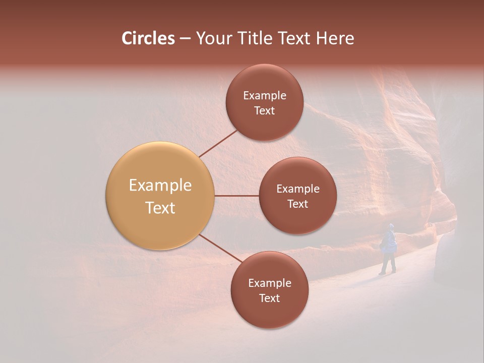 A Person Standing In The Middle Of A Canyon PowerPoint Template