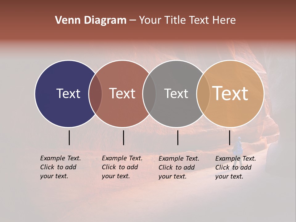 A Person Standing In The Middle Of A Canyon PowerPoint Template