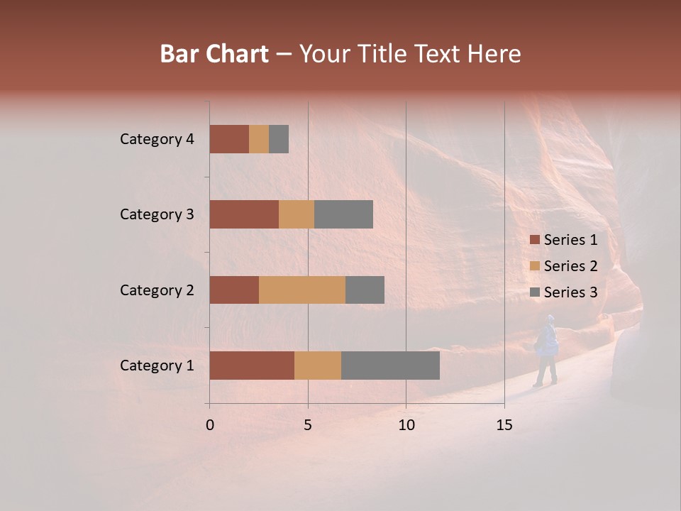 A Person Standing In The Middle Of A Canyon PowerPoint Template