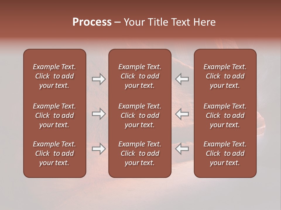 A Person Standing In The Middle Of A Canyon PowerPoint Template