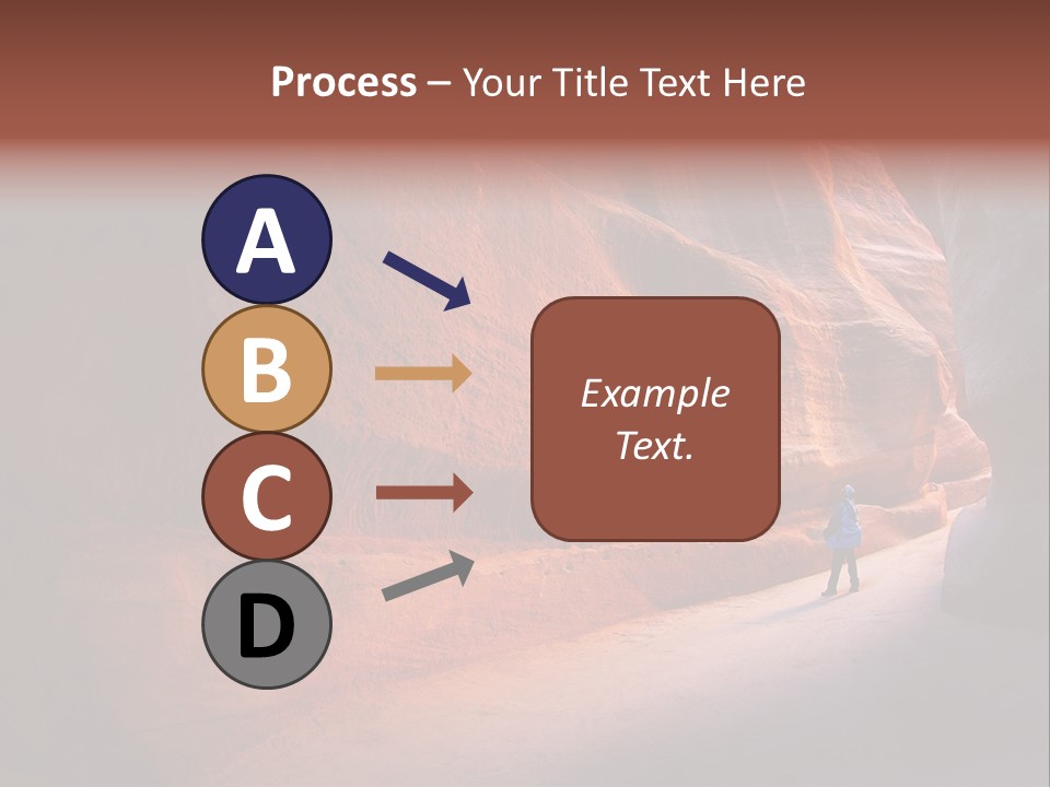 A Person Standing In The Middle Of A Canyon PowerPoint Template