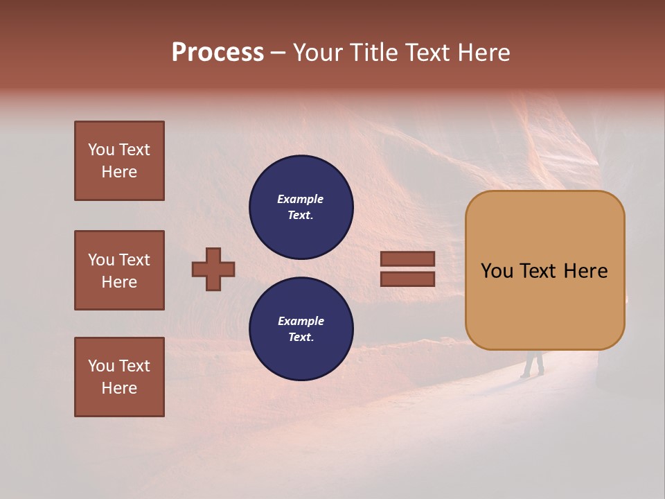 A Person Standing In The Middle Of A Canyon PowerPoint Template