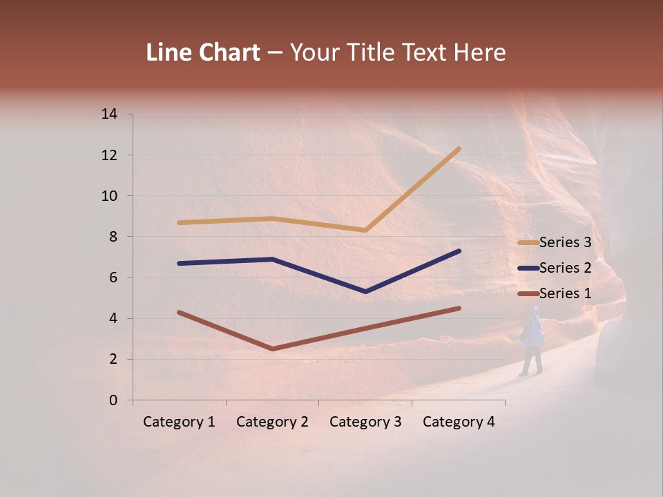 A Person Standing In The Middle Of A Canyon PowerPoint Template