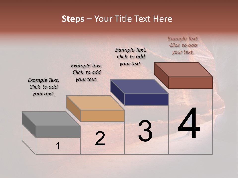 A Person Standing In The Middle Of A Canyon PowerPoint Template