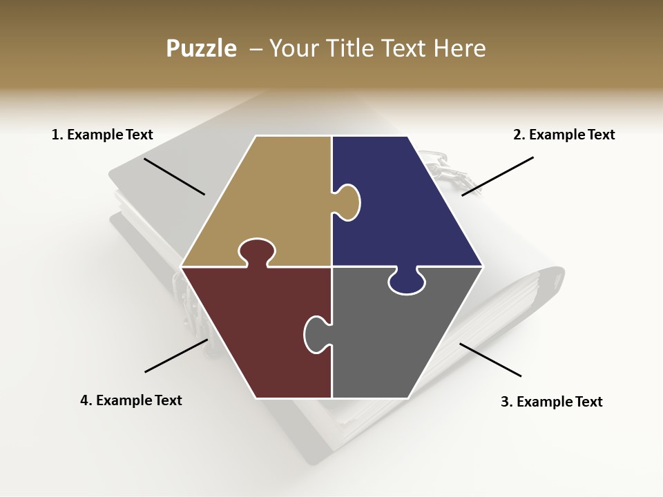 A Book With A Chain And A Padlock On It PowerPoint Template