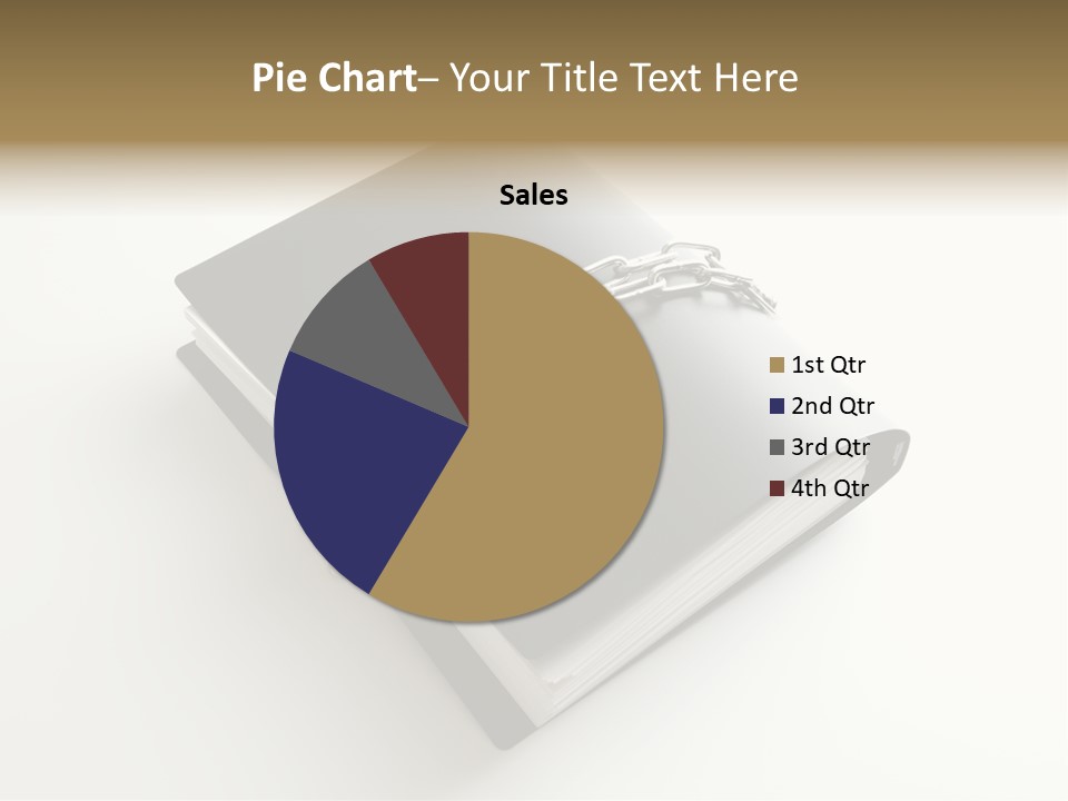 A Book With A Chain And A Padlock On It PowerPoint Template