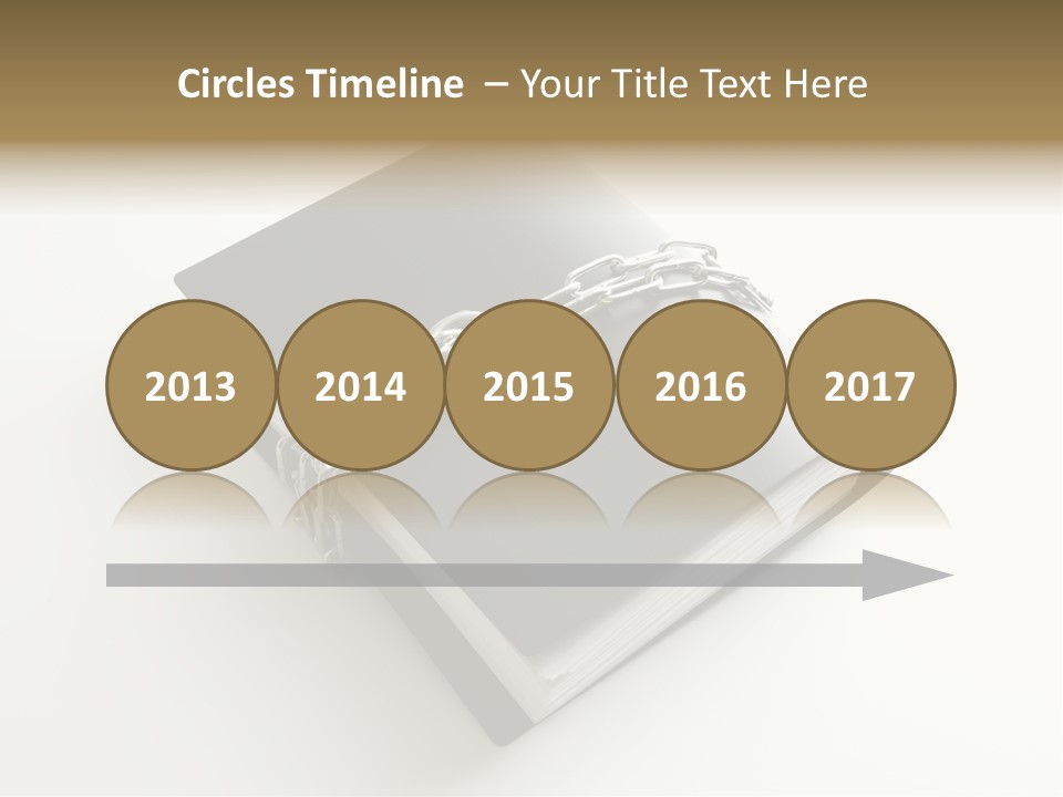 A Book With A Chain And A Padlock On It PowerPoint Template